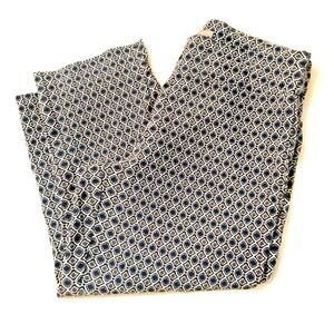 Valerie Stevens Size 12 Cotton Blend Black & White Capri Pants/32"x21" Stretchy